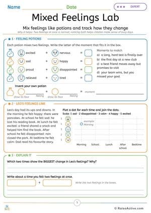 Big Feelings Calm Quest Big Explorers Activity Pack: Feelings Words, Calm Tools, Puzzles & Games for Ages 7-10, Page 5