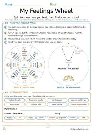 Big Feelings Fun Time Little Stars Activity Pack: Feelings Faces, Calm Tools, Crafts & Games for Ages 4-6, Page 10