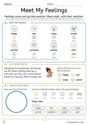 Big Feelings Fun Time Little Stars Activity Pack: Feelings Faces, Calm Tools, Crafts & Games for Ages 4-6, Page 2