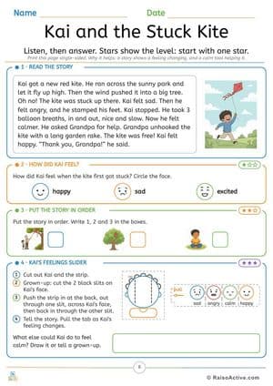 Big Feelings Fun Time Little Stars Activity Pack: Feelings Faces, Calm Tools, Crafts & Games for Ages 4-6, Page 8