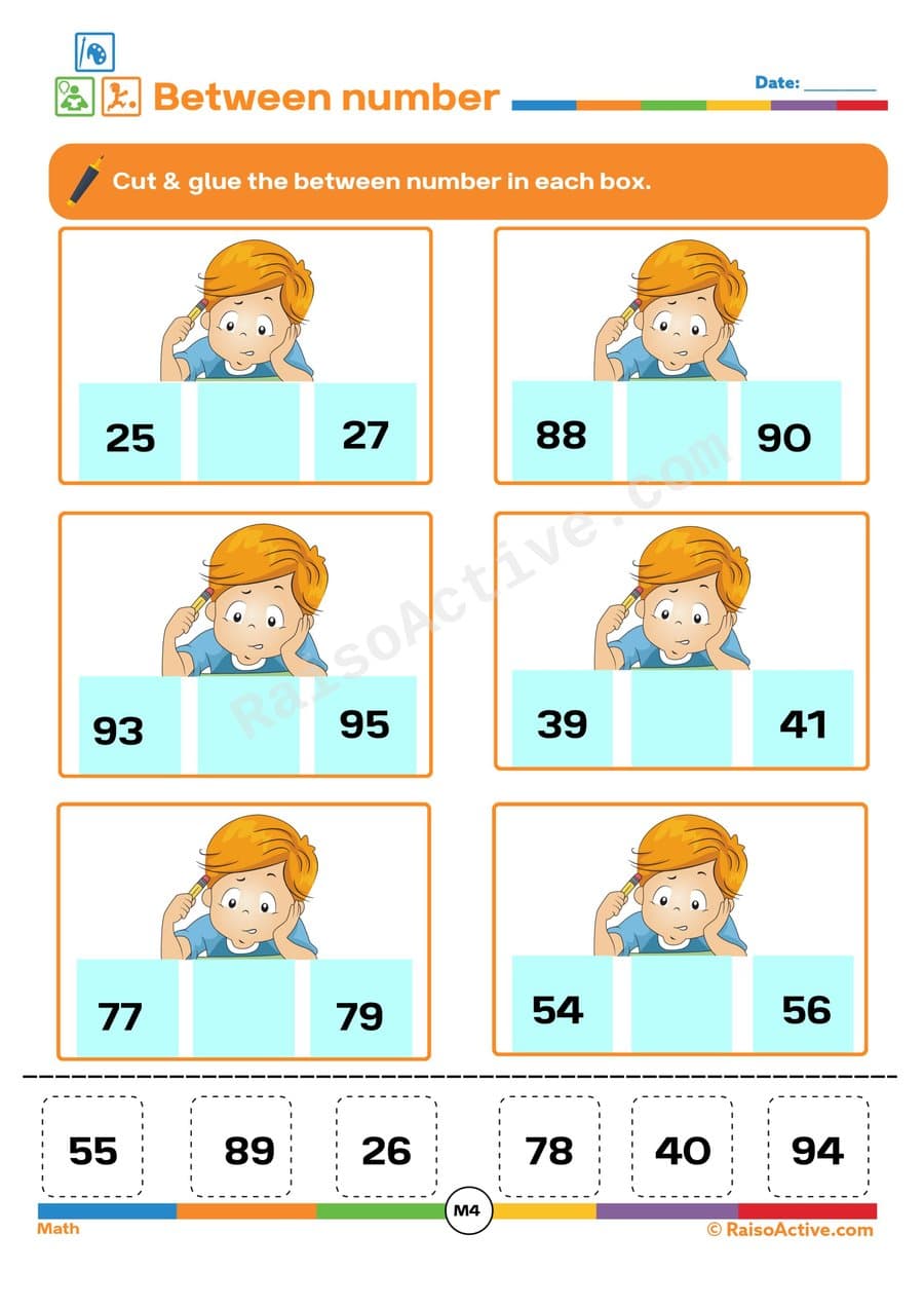 Find the Missing Number Worksheet for Kids