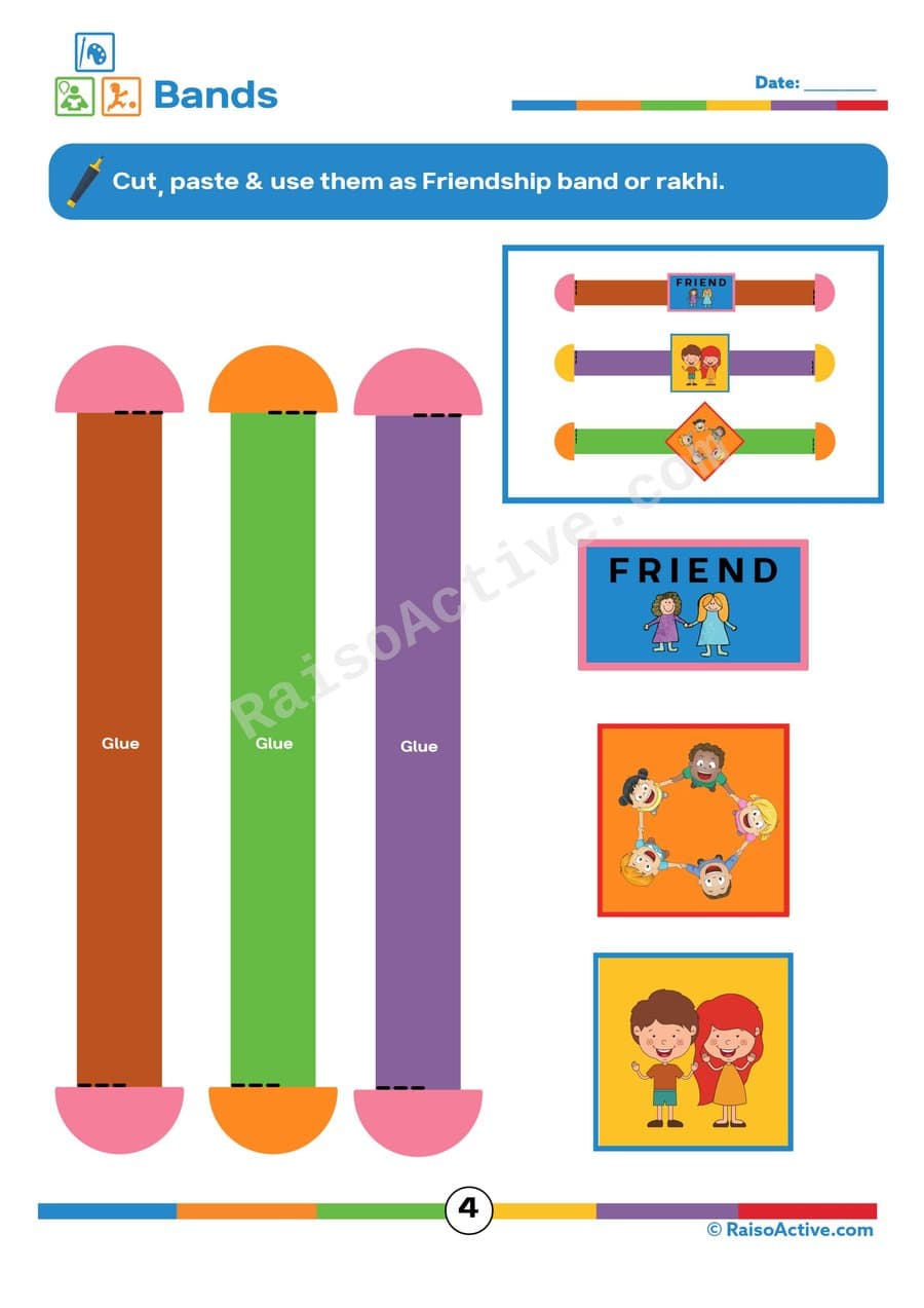 Friendship Band Craft: Cut, Paste, and Create!
