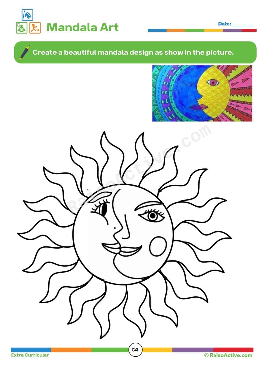 Mandala Art Worksheet: Create a Beautiful Design!