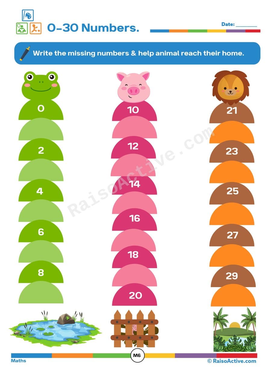 Number Fun: Missing Numbers Worksheet for Kids!