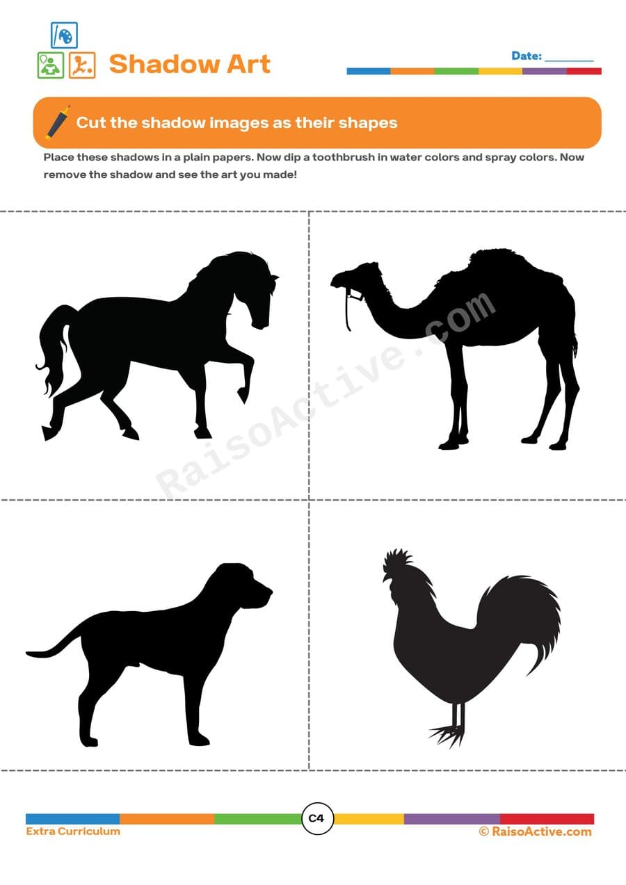 Shadow Art Fun: Cut and Create Animal Shapes!