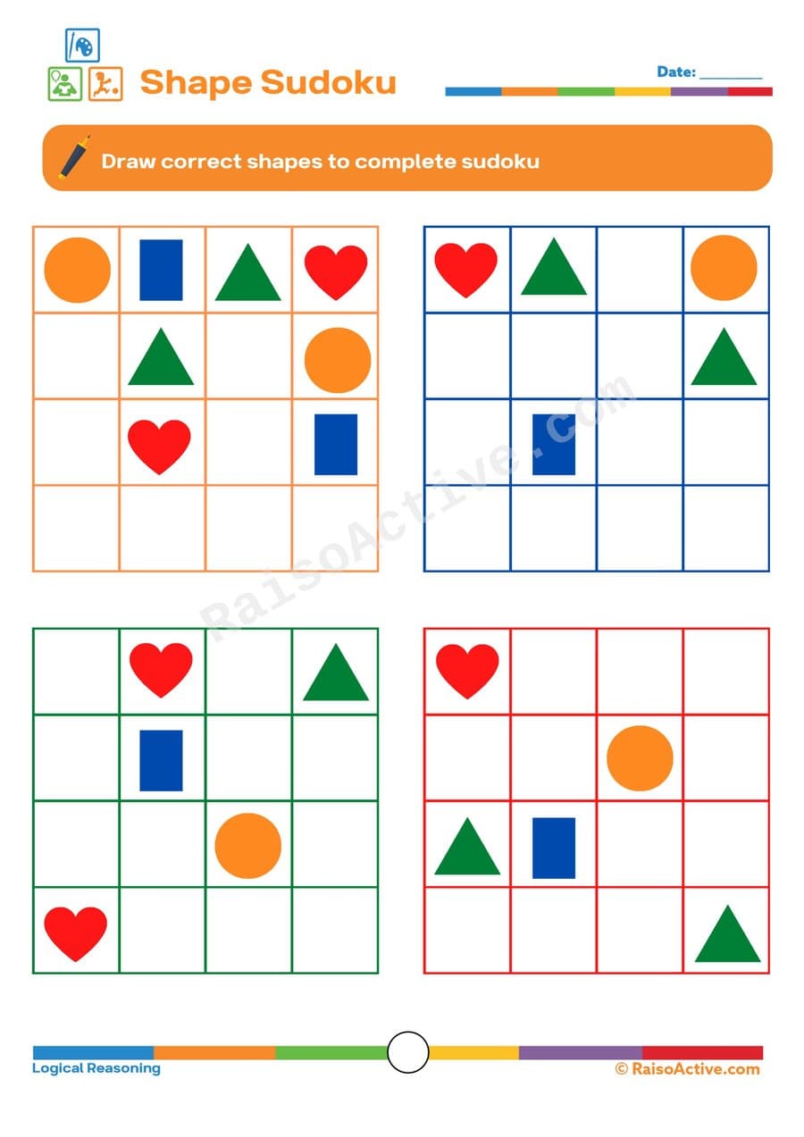 Shape Sudoku: Complete the Puzzles!