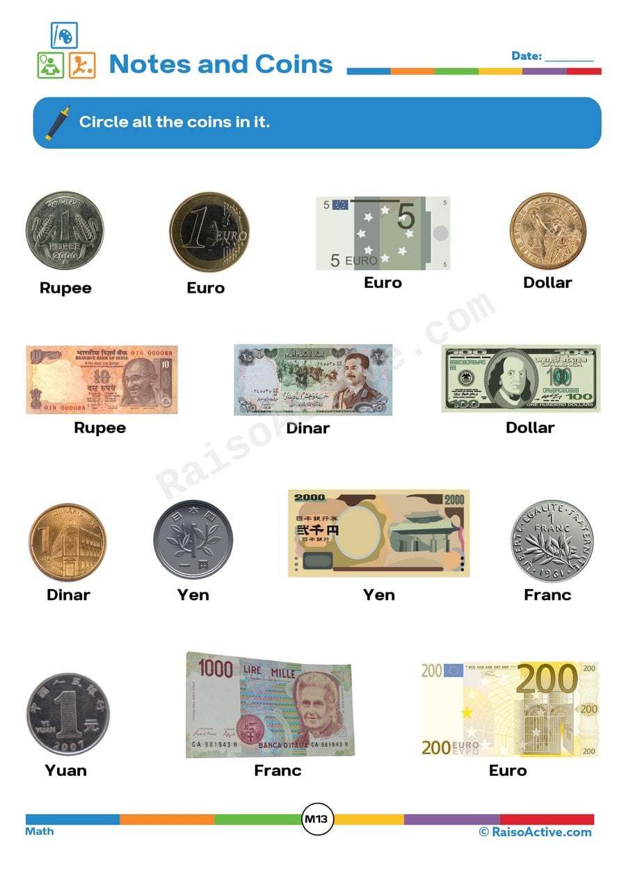 Coin Spotting Fun: Circle the Coins!