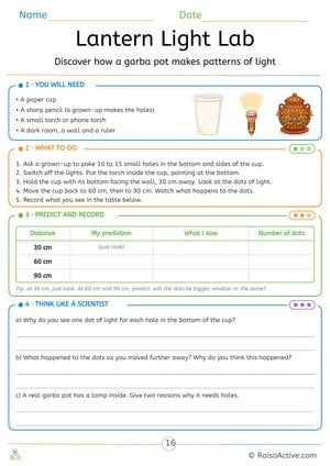 Lantern Light Lab: Navratri Garba Pot Light Experiment