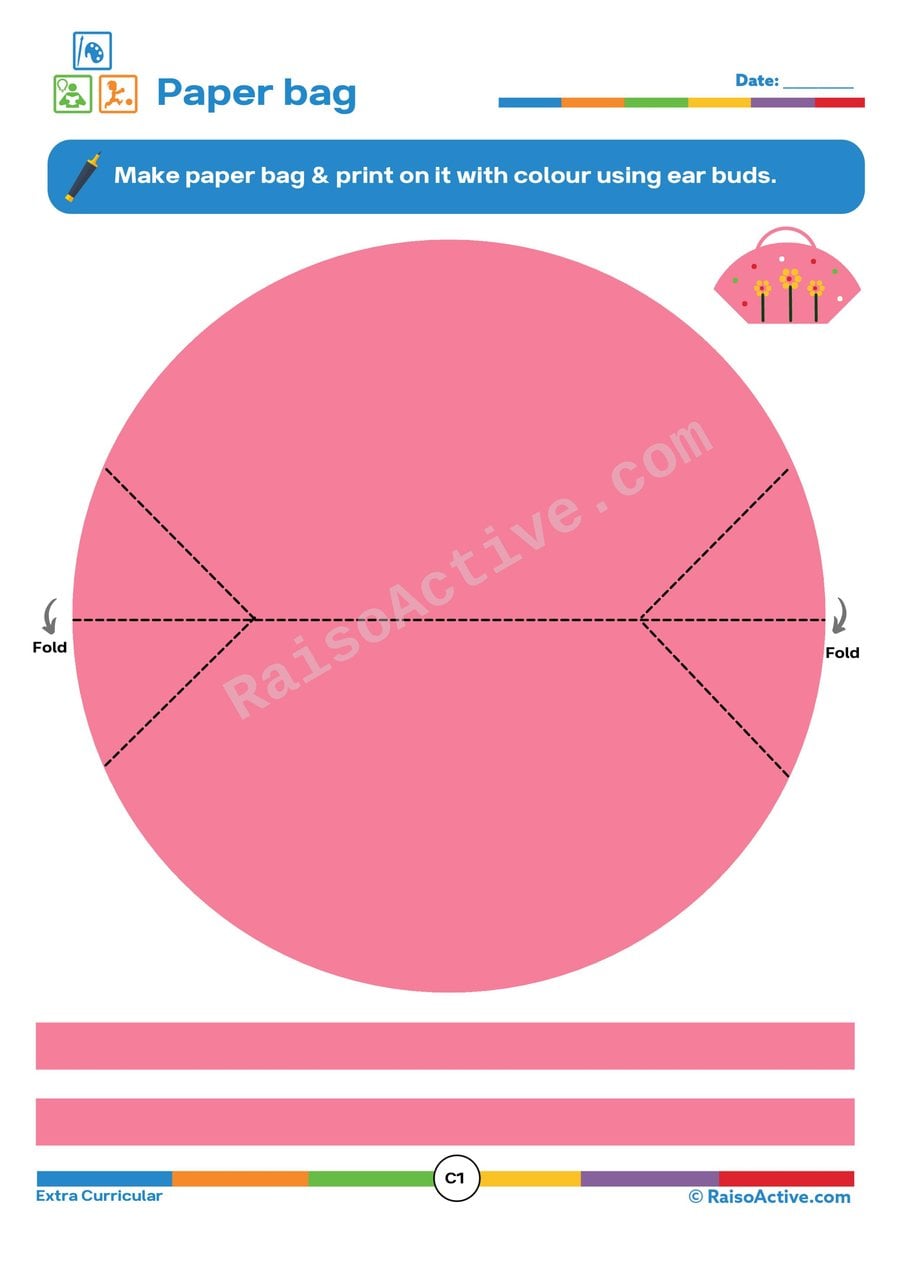 Paper Bag Craft Worksheet for Kids