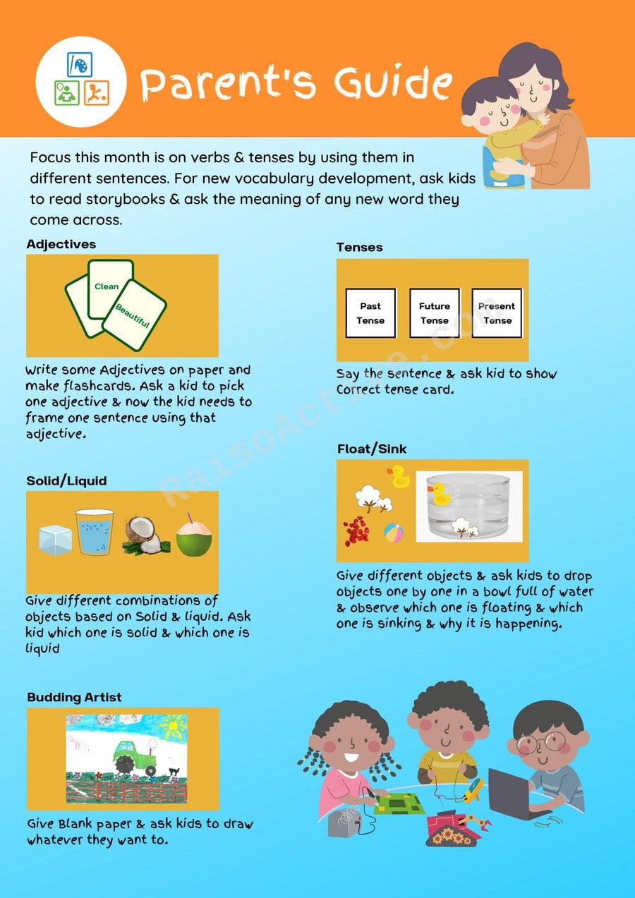 Parent's Guide: Verbs, Tenses, and Vocabulary Fun!