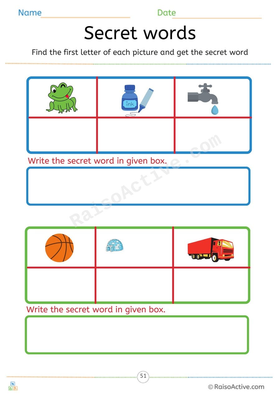 Secret Words: Spell 'it' Family Words from First Sounds