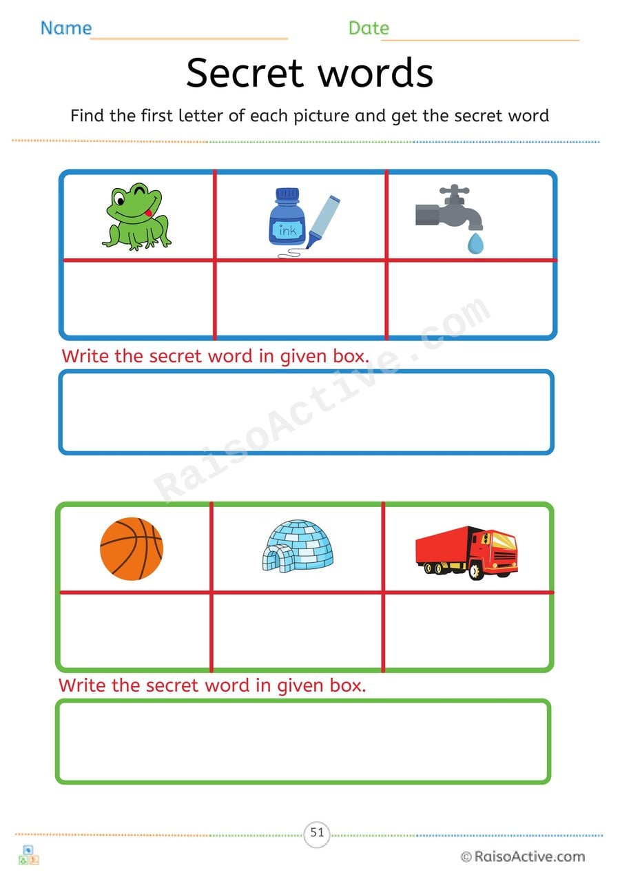 Secret Words: Spell 'it' Family Words from First Sounds