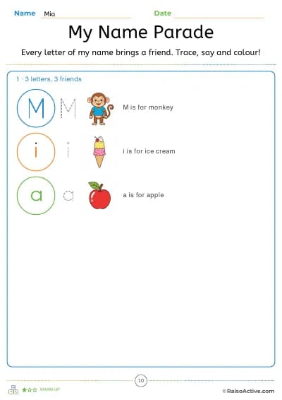 Name parade: a friend for every letter