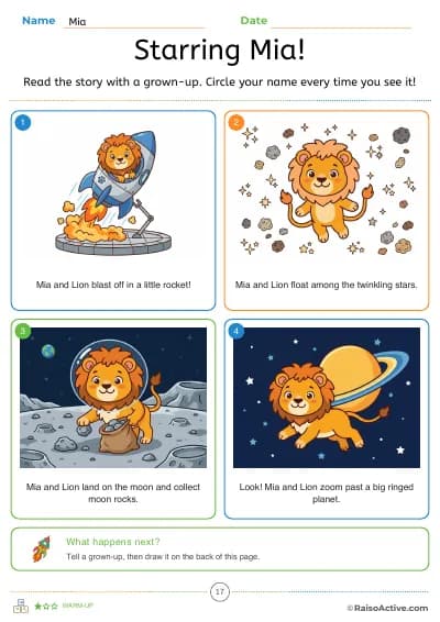Starring Mia: a picture story with the child and their favourite animal