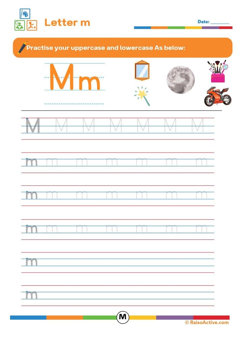 Alphabet Tracing Activity Book | Uppercase & Lowercase A-Z for Preschool & Kindergarten - Page 14
