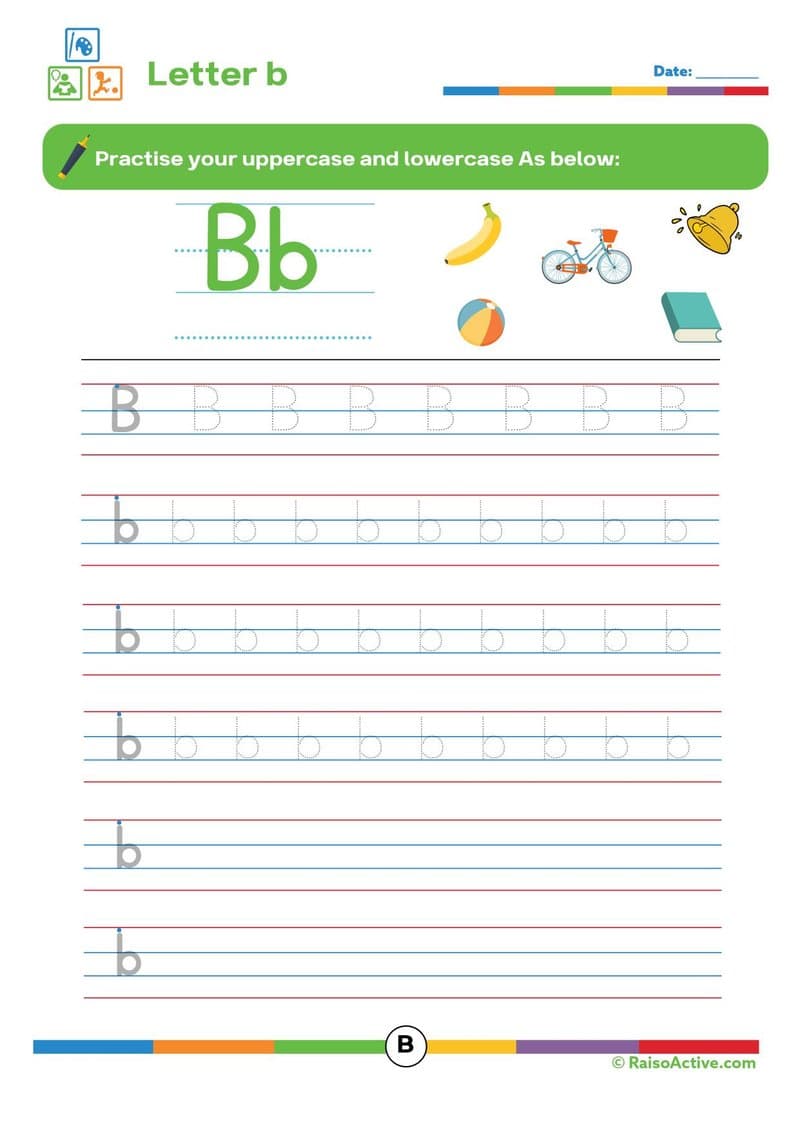 Alphabet Tracing Activity Book | Uppercase & Lowercase A-Z for Preschool & Kindergarten - Page 3