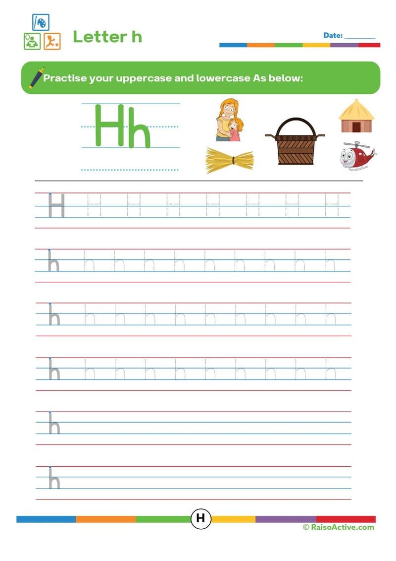 Alphabet Tracing Activity Book | Uppercase & Lowercase A-Z for Preschool & Kindergarten - Page 9