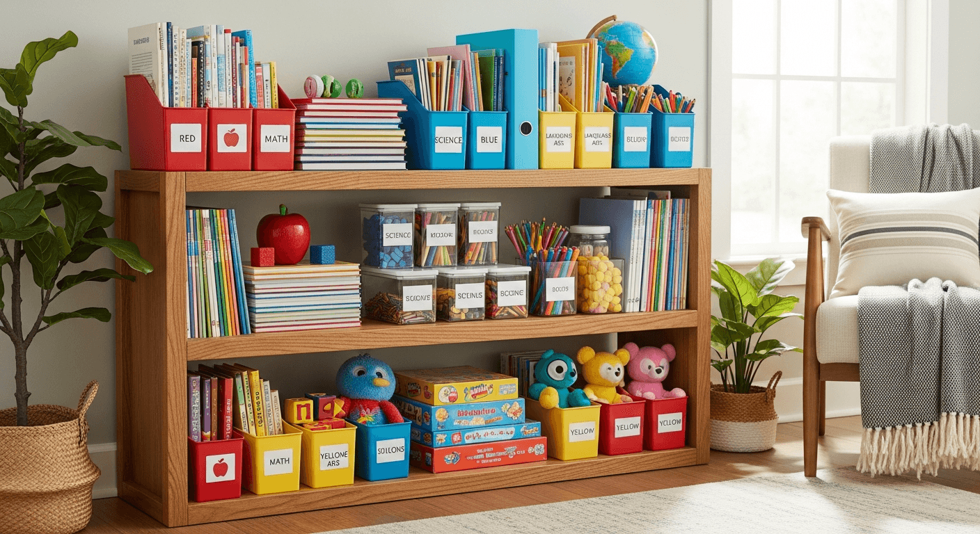 How to Organize Homeschool Materials for Multiple Ages: A Complete Guide for Multi-Level Learning