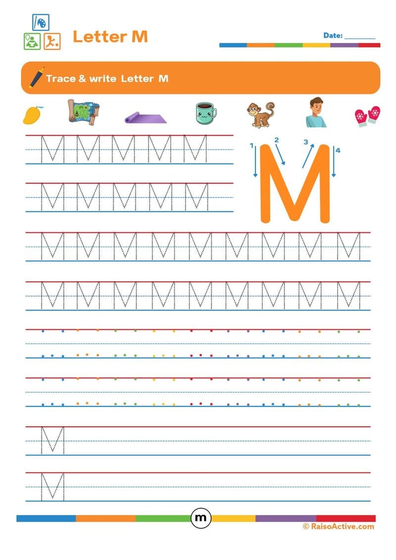 Capital Letter Tracing Activity Book A-Z for Preschool & Kindergarten - Page 14