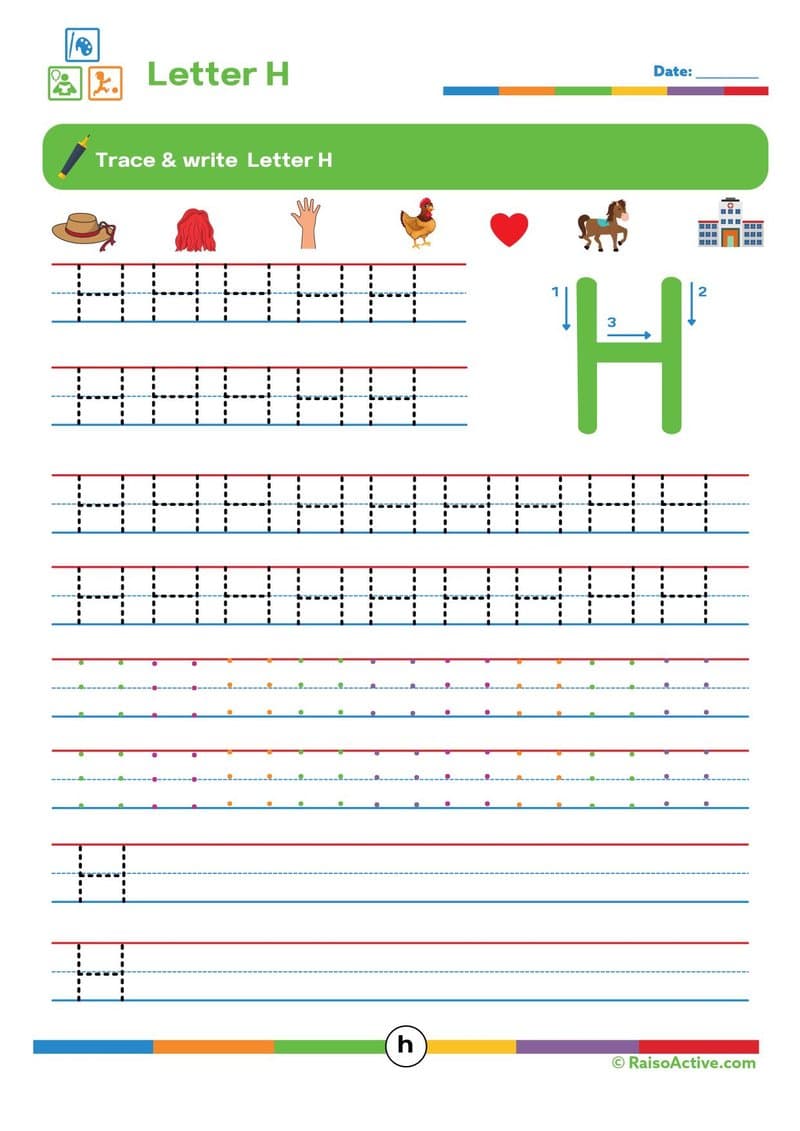Capital Letter Tracing Activity Book A-Z for Preschool & Kindergarten - Page 9