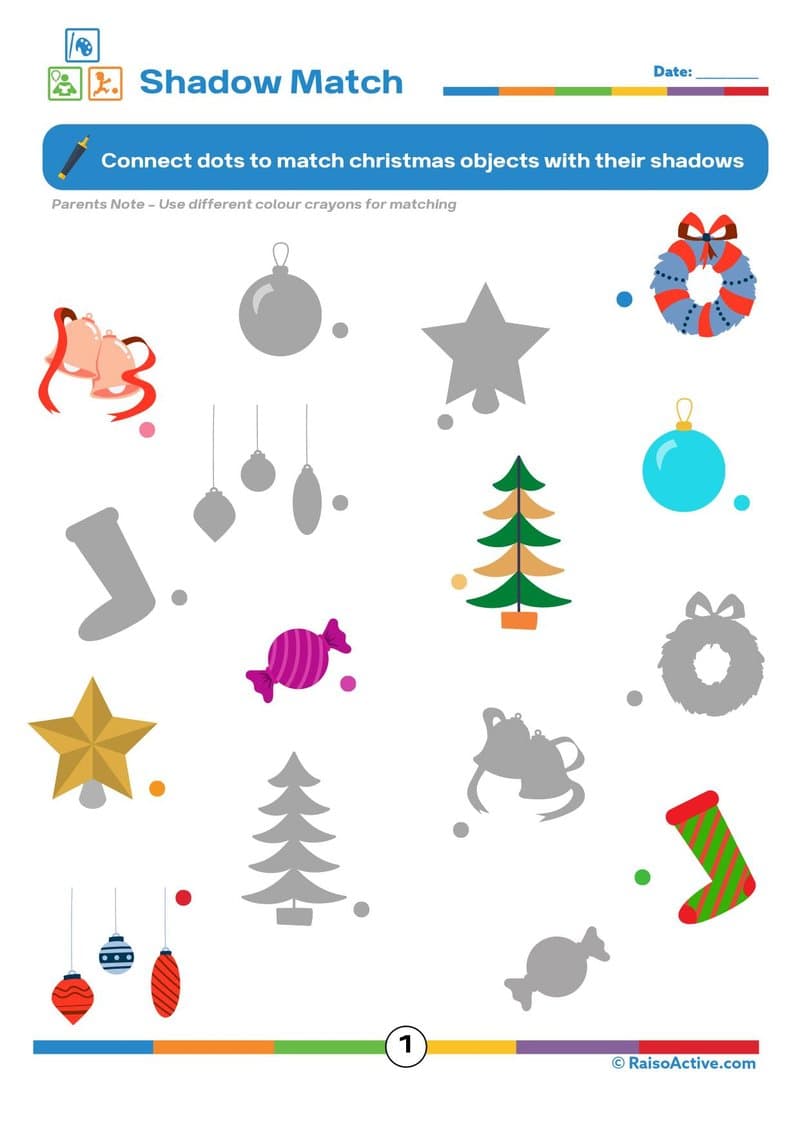 Christmas Activity Book for Preschool & Kindergarten: Festive Counting, Crafts & Coloring - Page 2