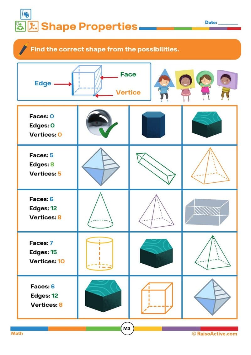 English, Math & EVS Worksheets for 6-7 Year Olds | Nouns, Shapes, Road Safety & Moon Phases - Page 14