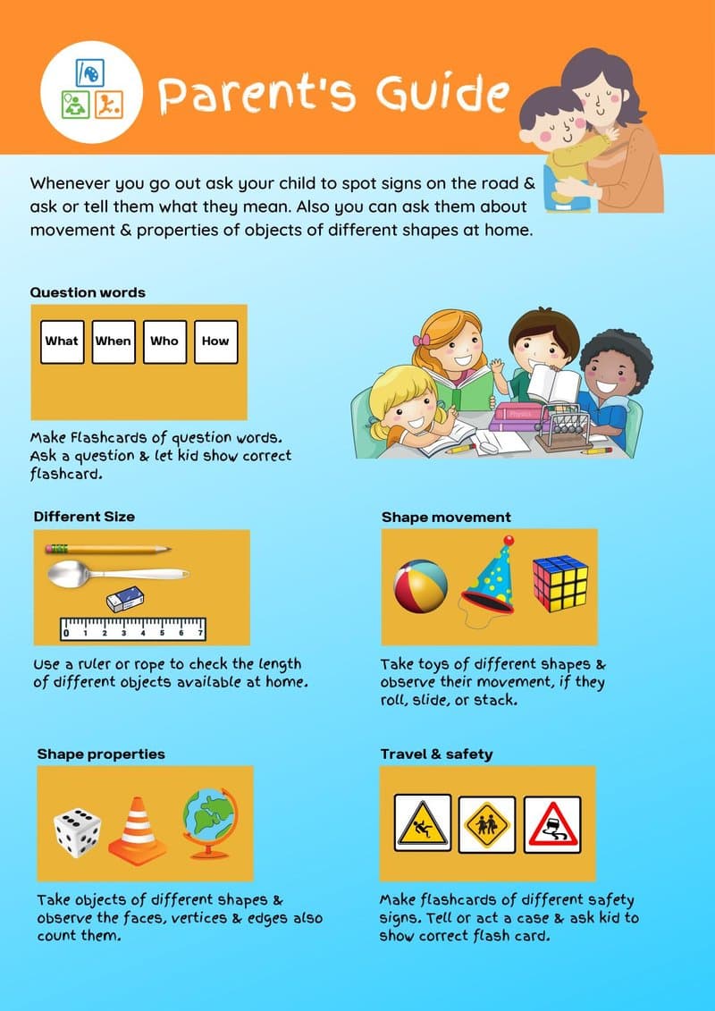English, Math & EVS Worksheets for 6-7 Year Olds | Nouns, Shapes, Road Safety & Moon Phases - Page 2