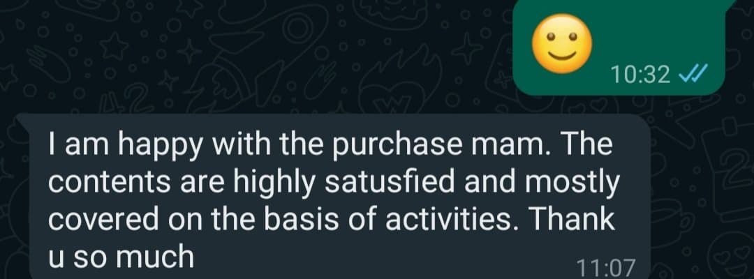 Parent feedback - happy with purchase, highly satisfied