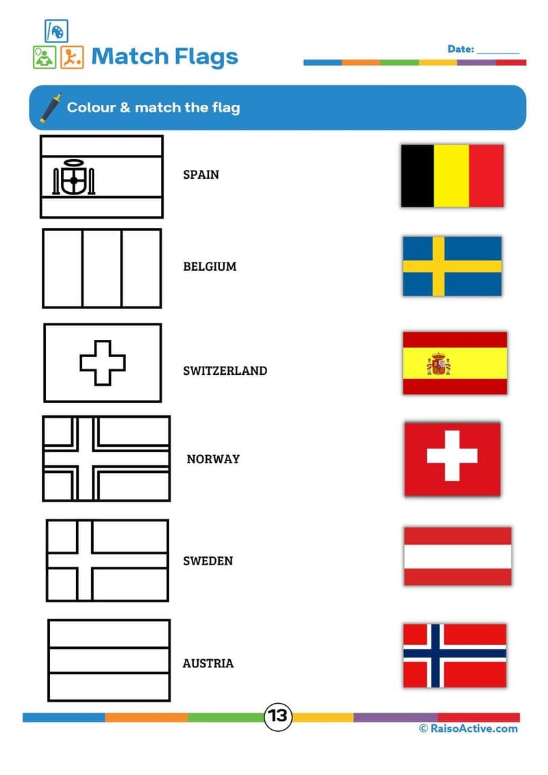 Flags of the World Activity Book & Flashcards for Kids (Ages 5-9) - Page 14