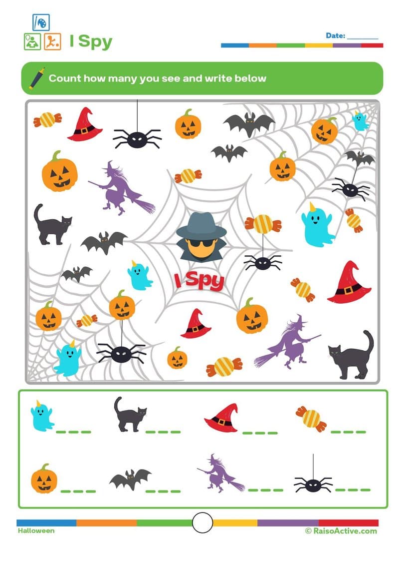Halloween & Fall Activity Book: Math, Literacy & Cognitive Skills for Ages 4-8 - Page 3