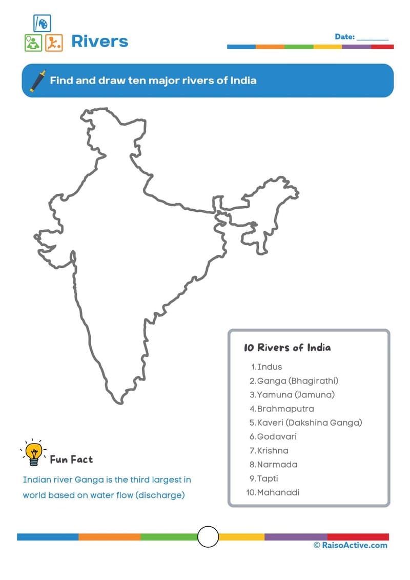 India Activity Book for Kids: Explore Geography, Culture & Symbols (Ages 5-8) - Page 8
