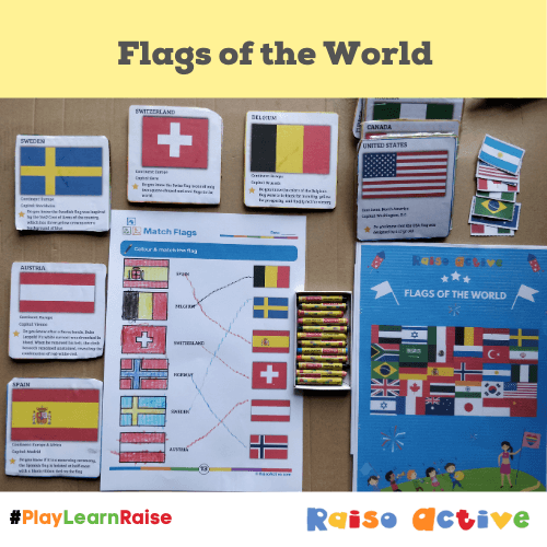 Explore flags from around the world with matching activities!