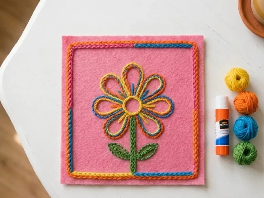 Glue on the wool