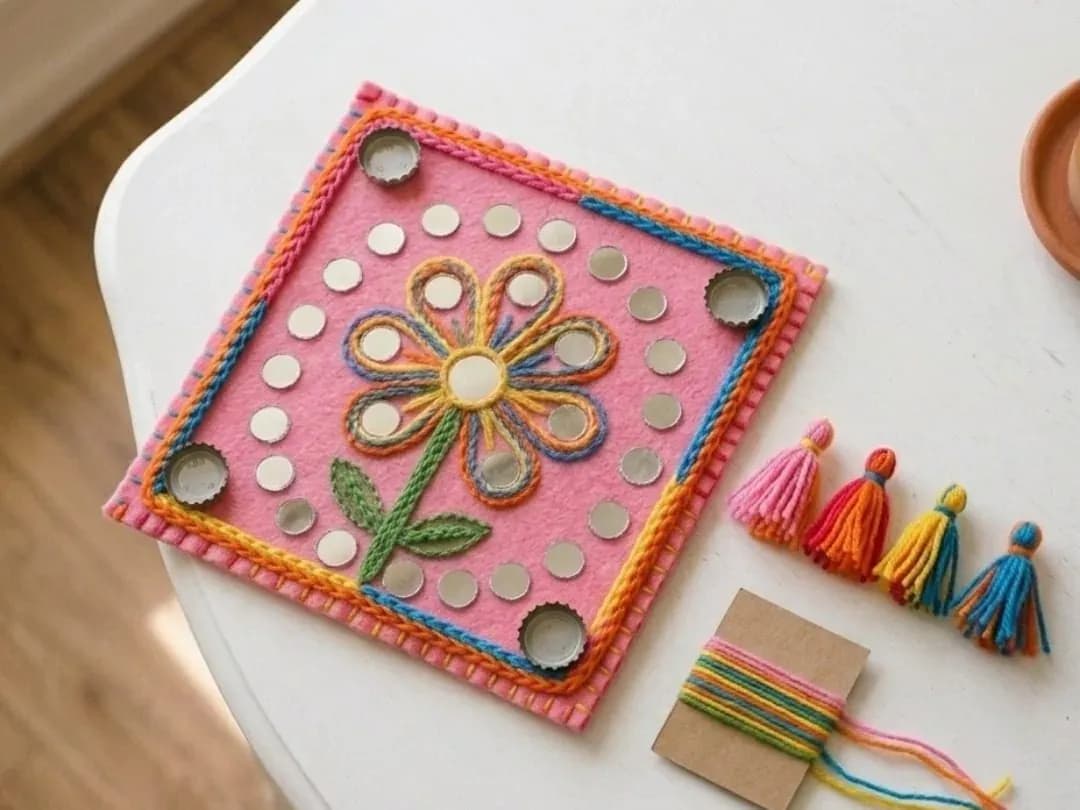 Add a border and make tassels