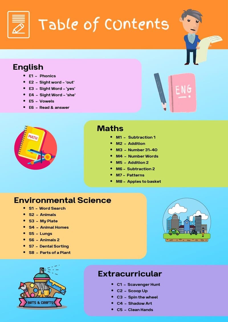 Month 4 Play Based Learning Activity Book for Ages 5-6: Literacy, Math & Science - Page 3