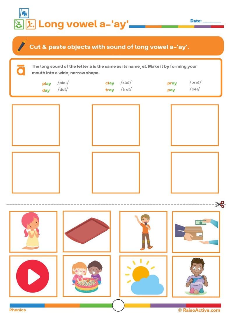 Phonics Level 3 Long Vowels Activity Book for Kindergarten & 1st Grade - Page 9
