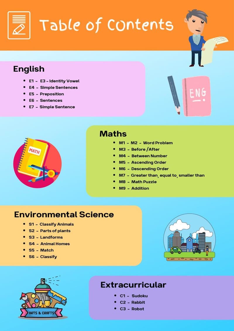 Play Based Learning Activity Book for Ages 5-6: English, Math, Science & Crafts - Page 3