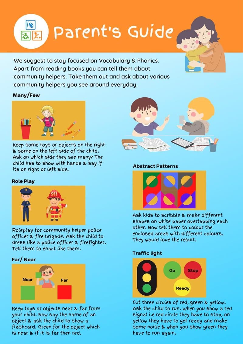 Preschool Play-Based Learning Worksheets (Ages 2-4): English, Math, EVS & Role Play - Page 3