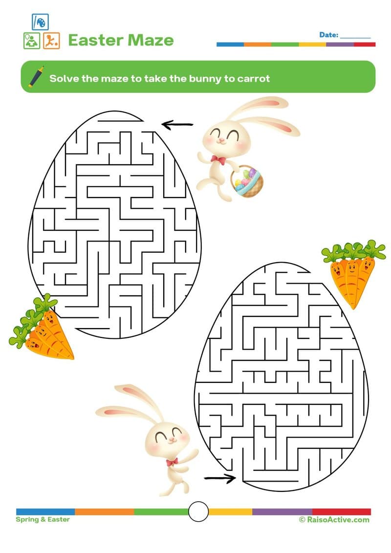 Spring & Easter Activity Book: Counting, Patterns, & Mazes for Preschool & Kindergarten - Page 9