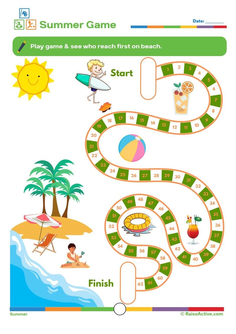 Summer Activity Pack: Math, Literacy, Puzzles & More for Preschool & Kindergarten - Page 14