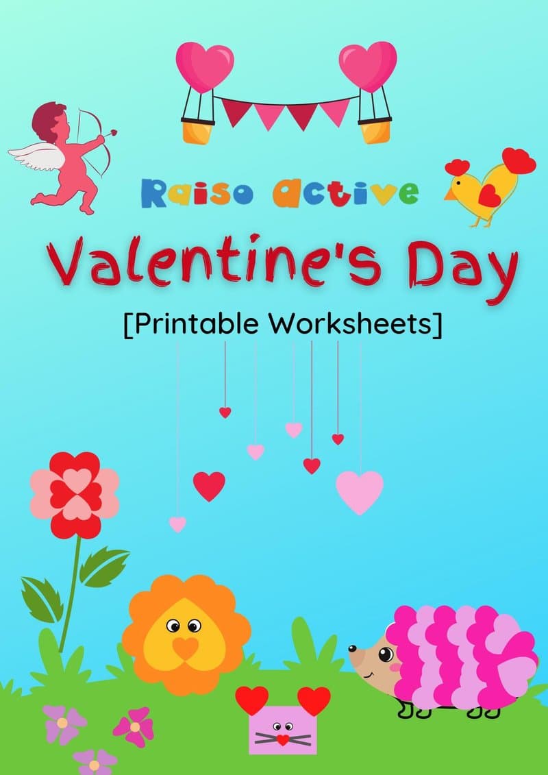 Valentine's Day Printable Worksheets & Crafts for Preschool & Kindergarten - Page 1