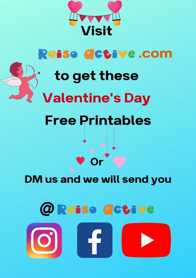 Valentine's Day Printable Worksheets & Crafts for Preschool & Kindergarten - Page 11